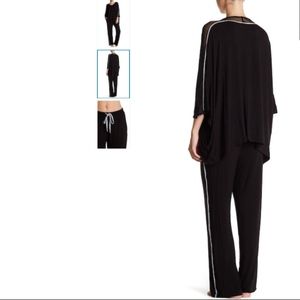 Mesh Trim Jersey Pant Set